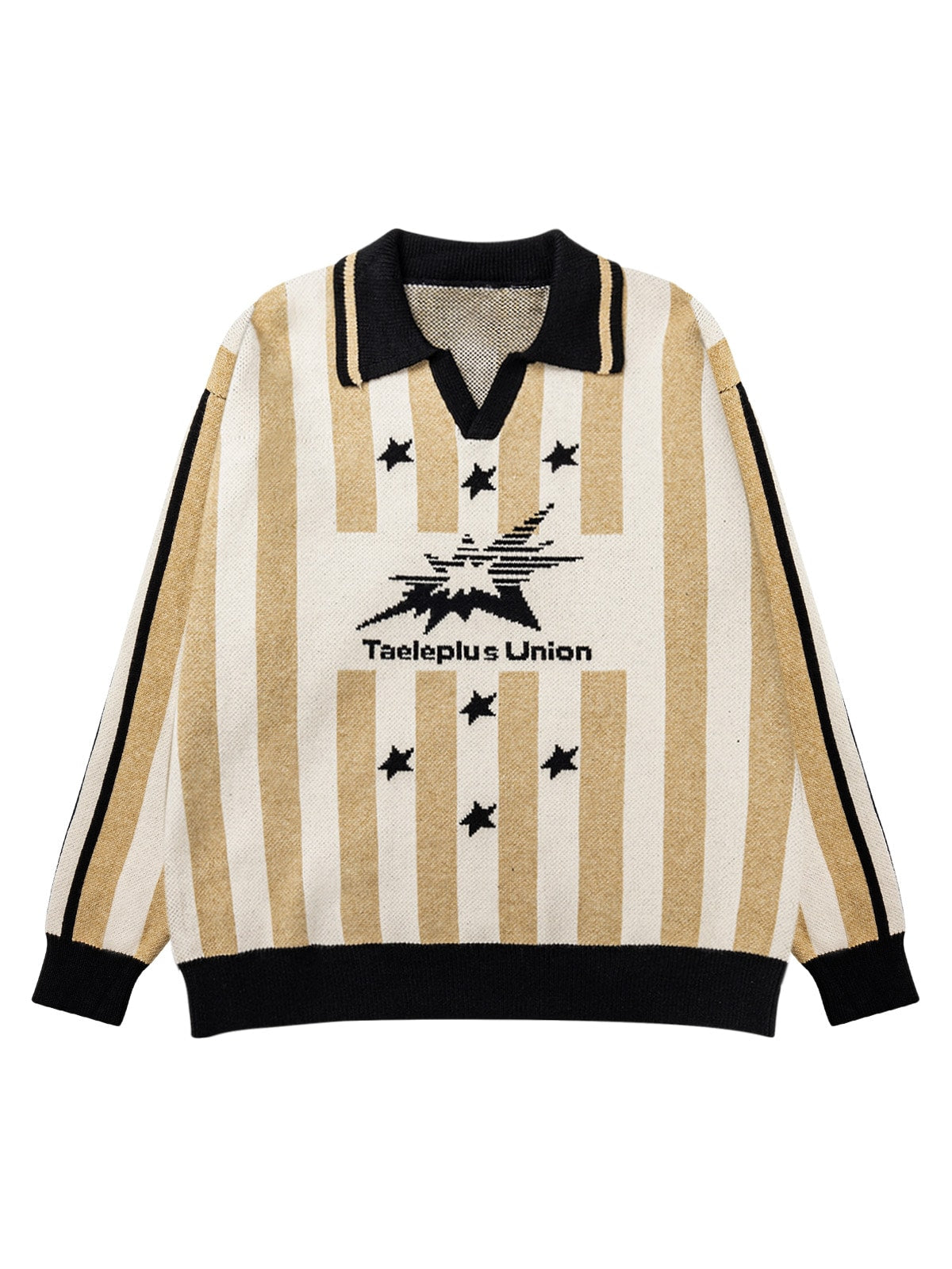 Thesupermade Star Rugby Striped Sweater