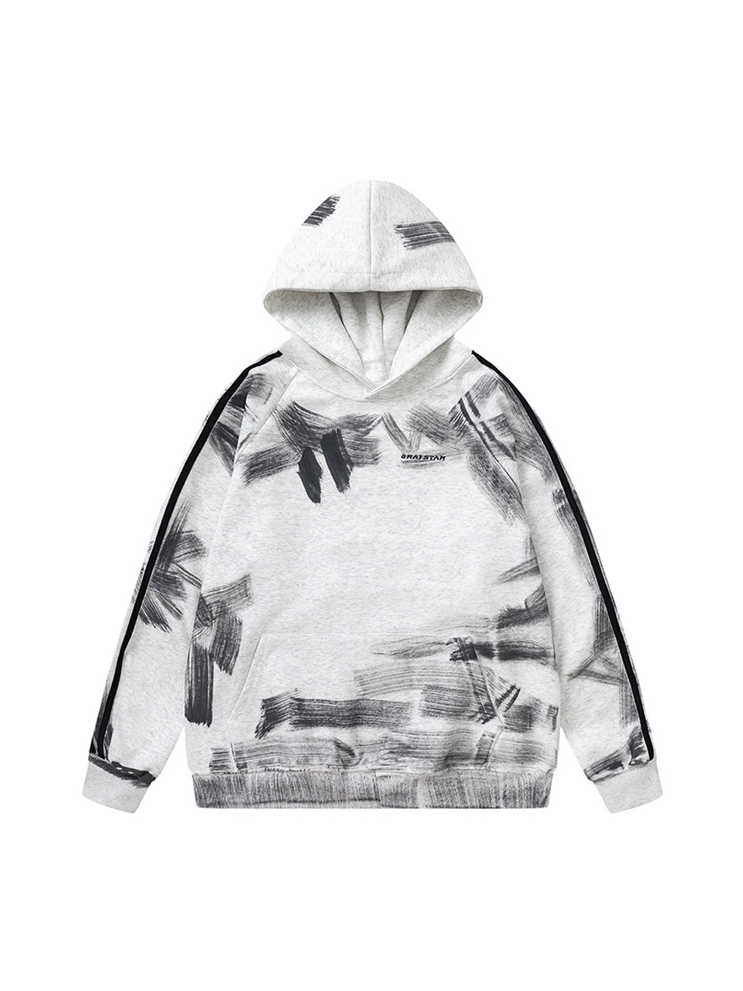 Thesupermade – Kapuzenpullover mit schmutzigem Pinselstrich und Graffiti