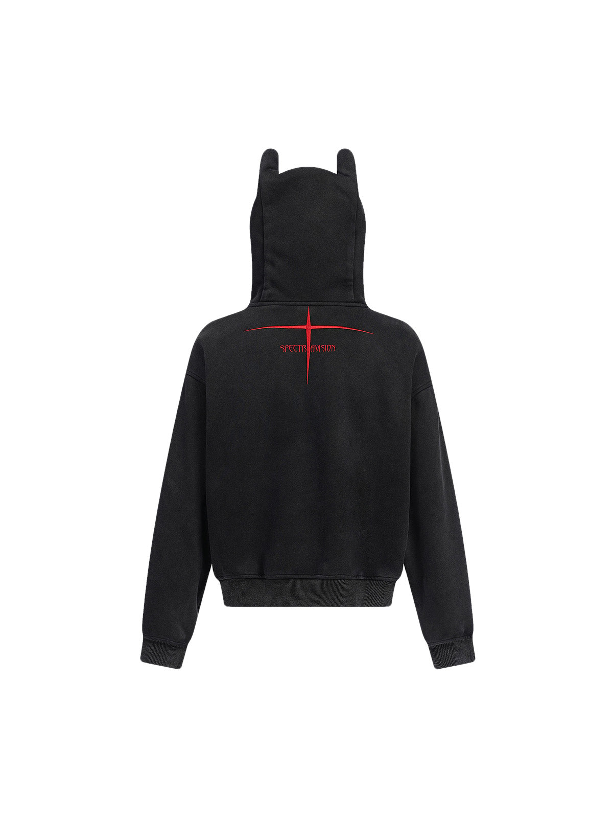 Thesupermade Devil Ear Washed Cardigan Hooded Jacket