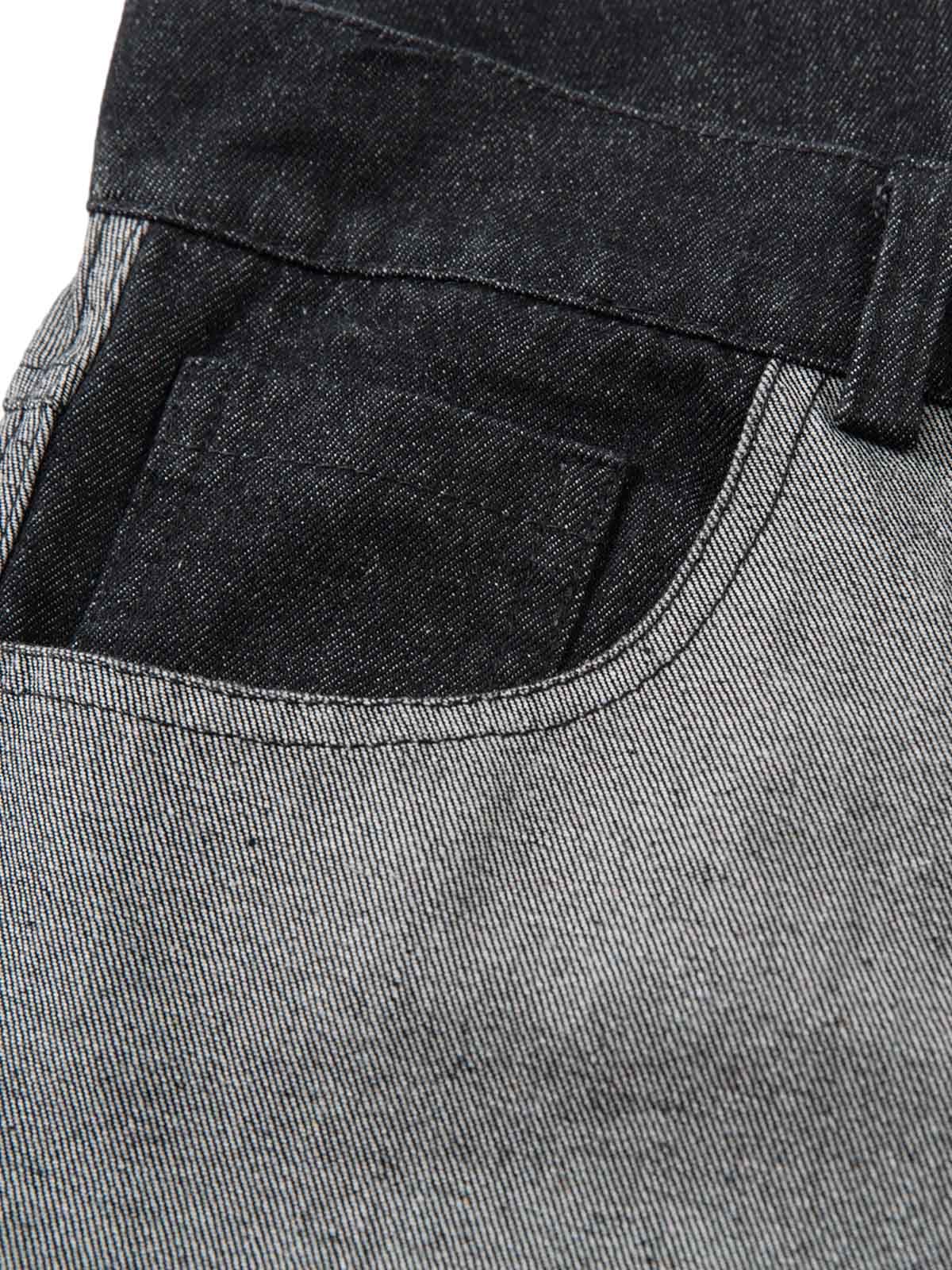 Jean baggy à imprimé flamme tribale