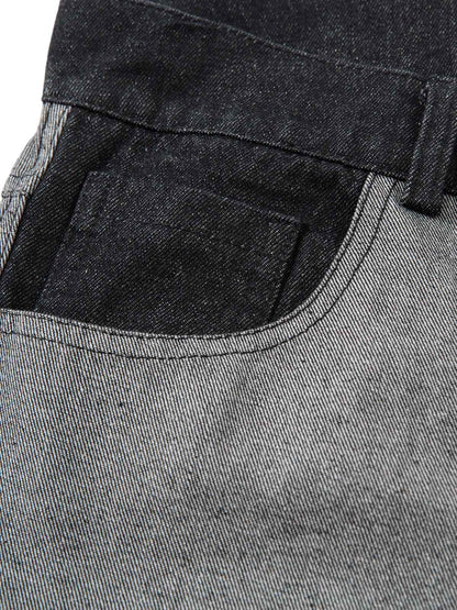 Jean baggy à imprimé flamme tribale