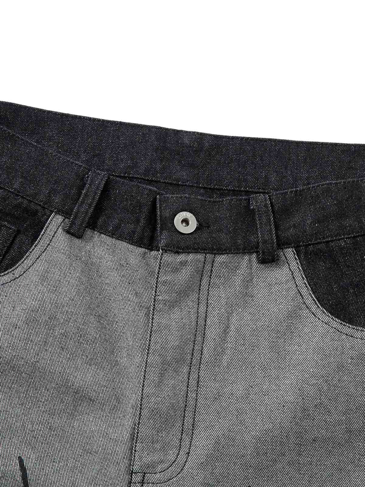 Jean baggy à imprimé flamme tribale