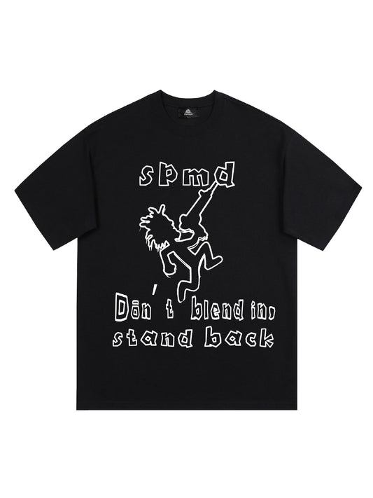 T-shirt graphique original SPMD Cartoon