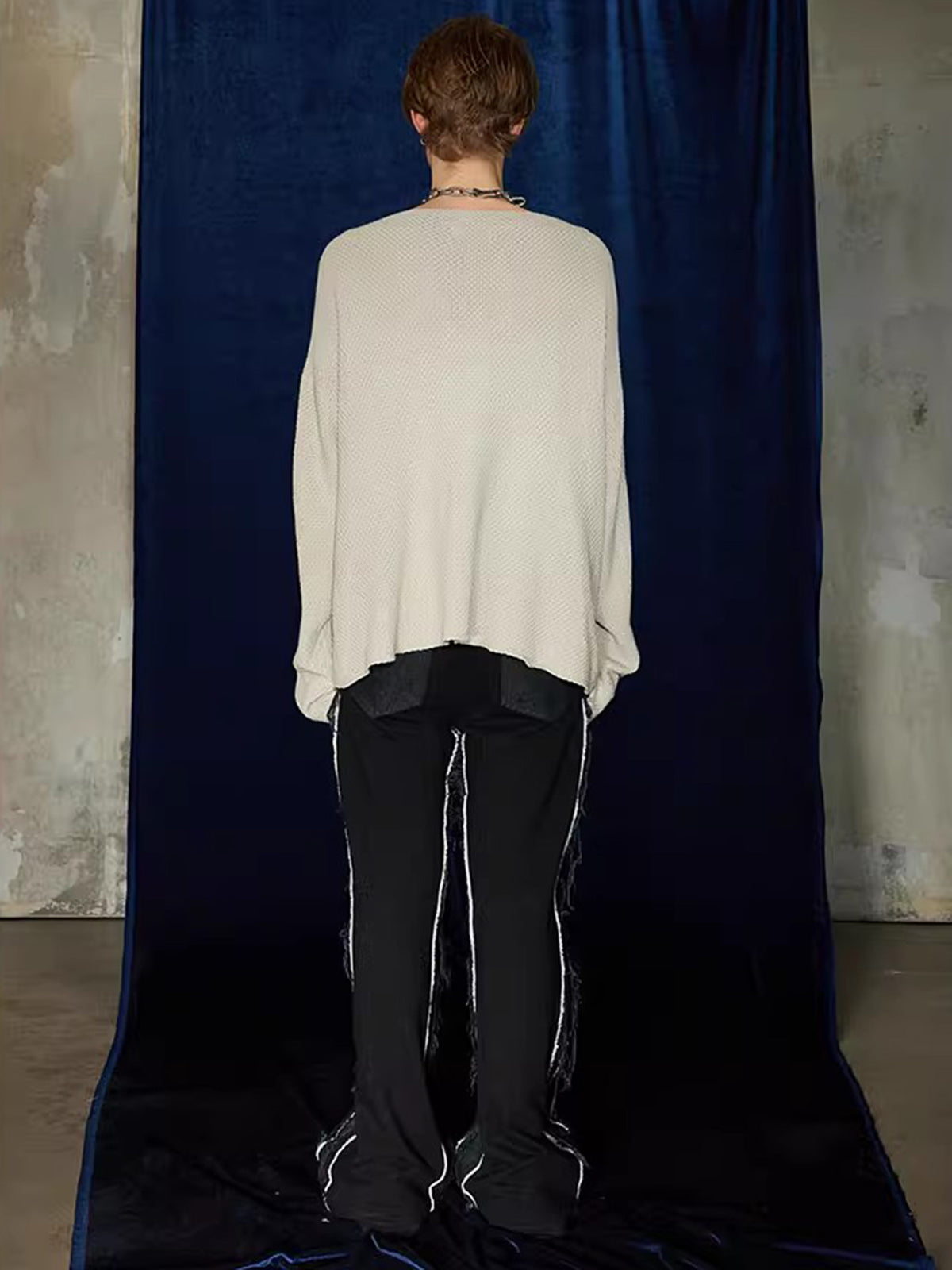 Pull à col bateau découpé en forme d'étoile Supermade