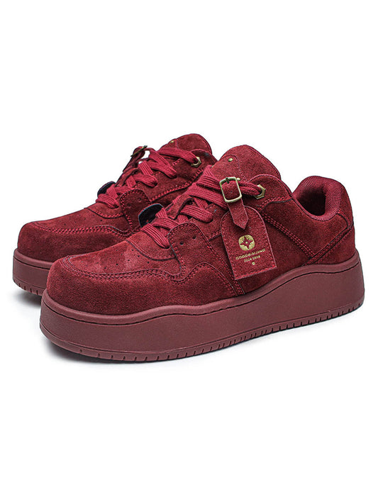 Suede Low-Top Skate Shoes - 2383