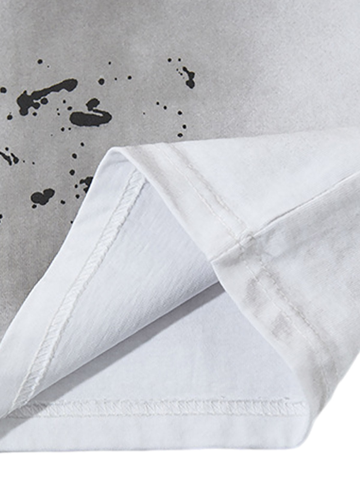 Weste mit Halskette und Farbspritzer-Print