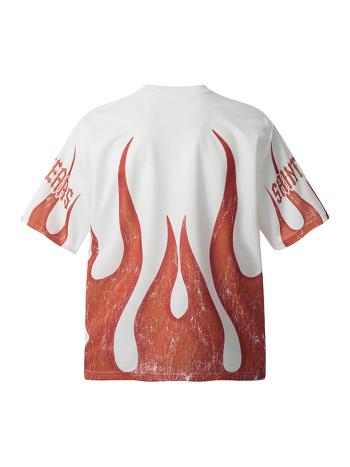 Flame Graphic Crew Neck T-Shirt