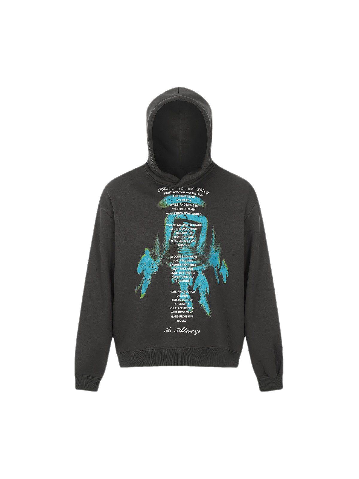 Thesupermade Abstract Portrait Hooded Sweatshirt