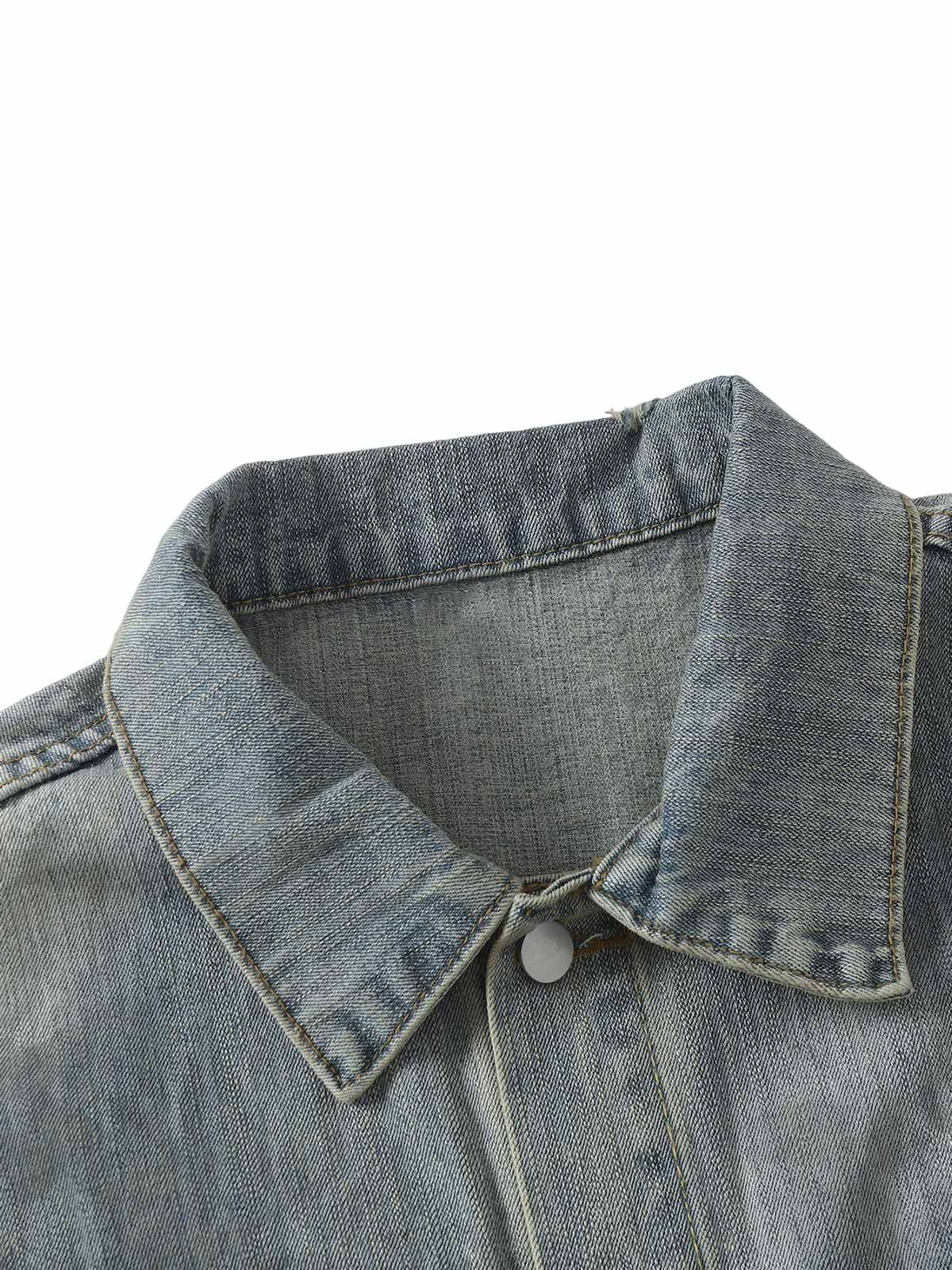 Veste en jean rétro délavée Totem