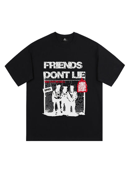 T-Shirt mit Original-Print „Friends Don’t Lie“