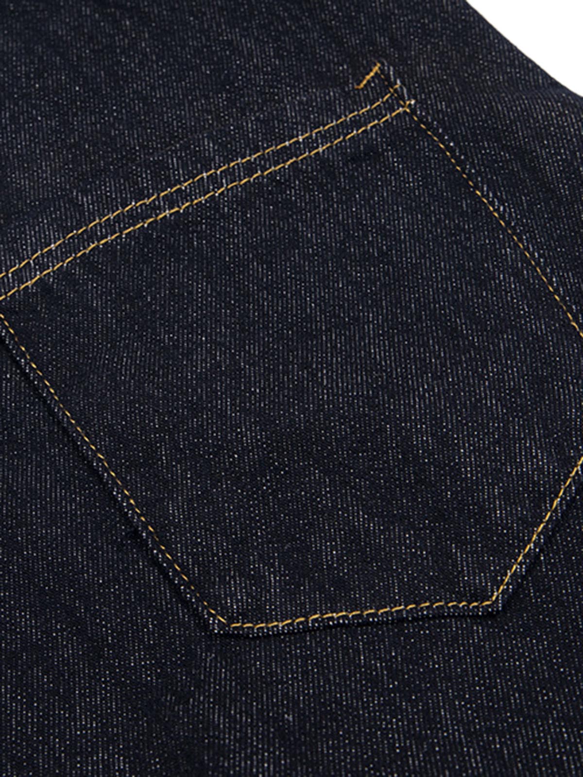 Washed Plaid Belt Barrel Jeans