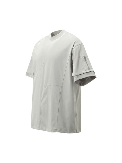 T-shirt fonctionnel à poche délavée rétro