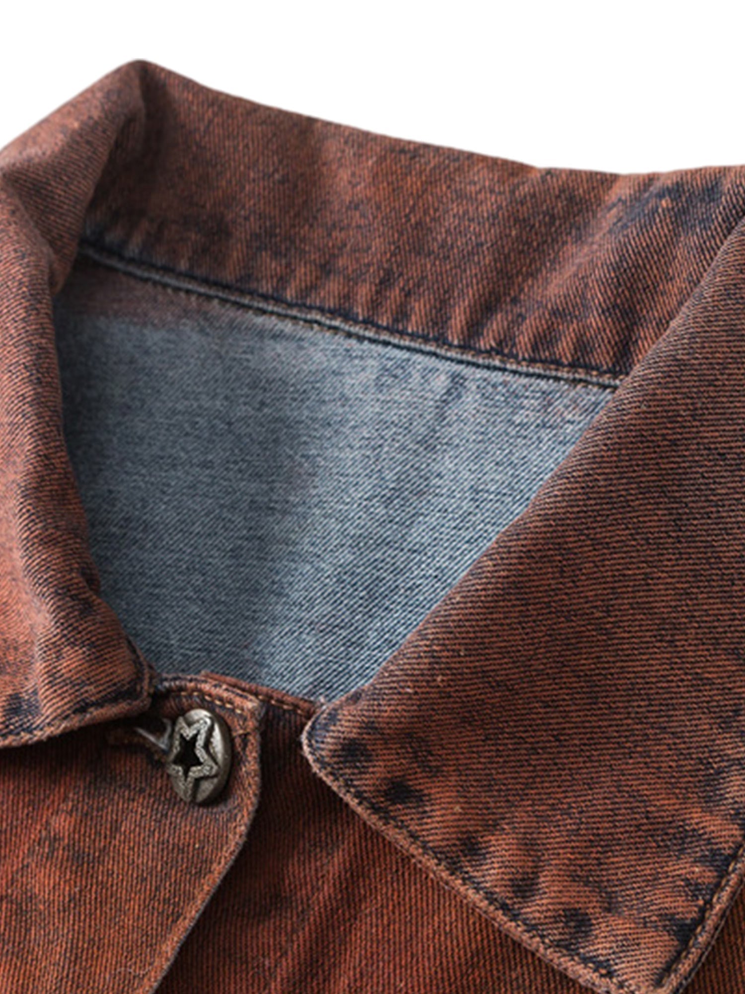 Veste en jean peinte à la bombe effet vieilli de Thesupermade High Street