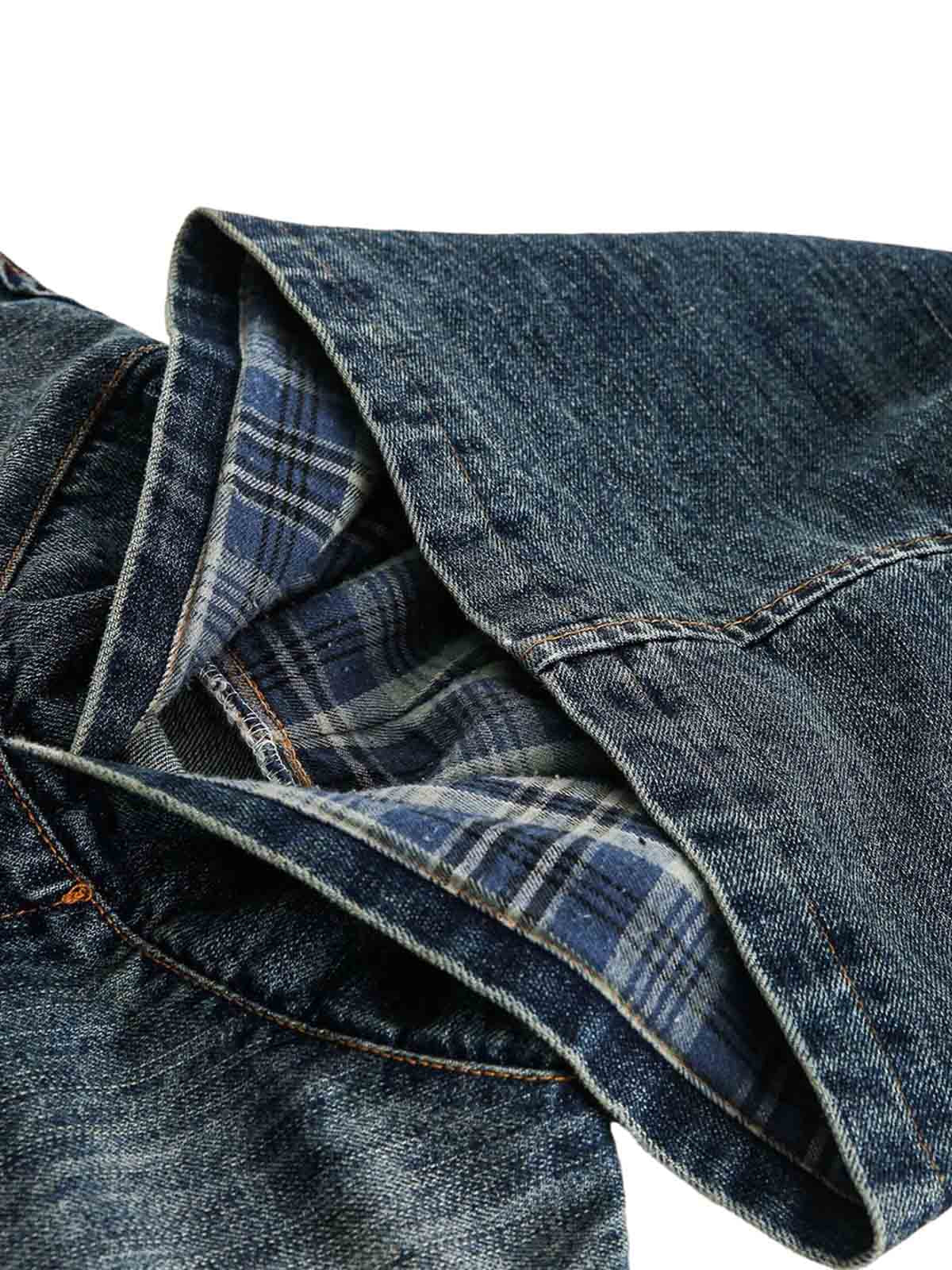 Veste à capuche en jean délavé style rétro