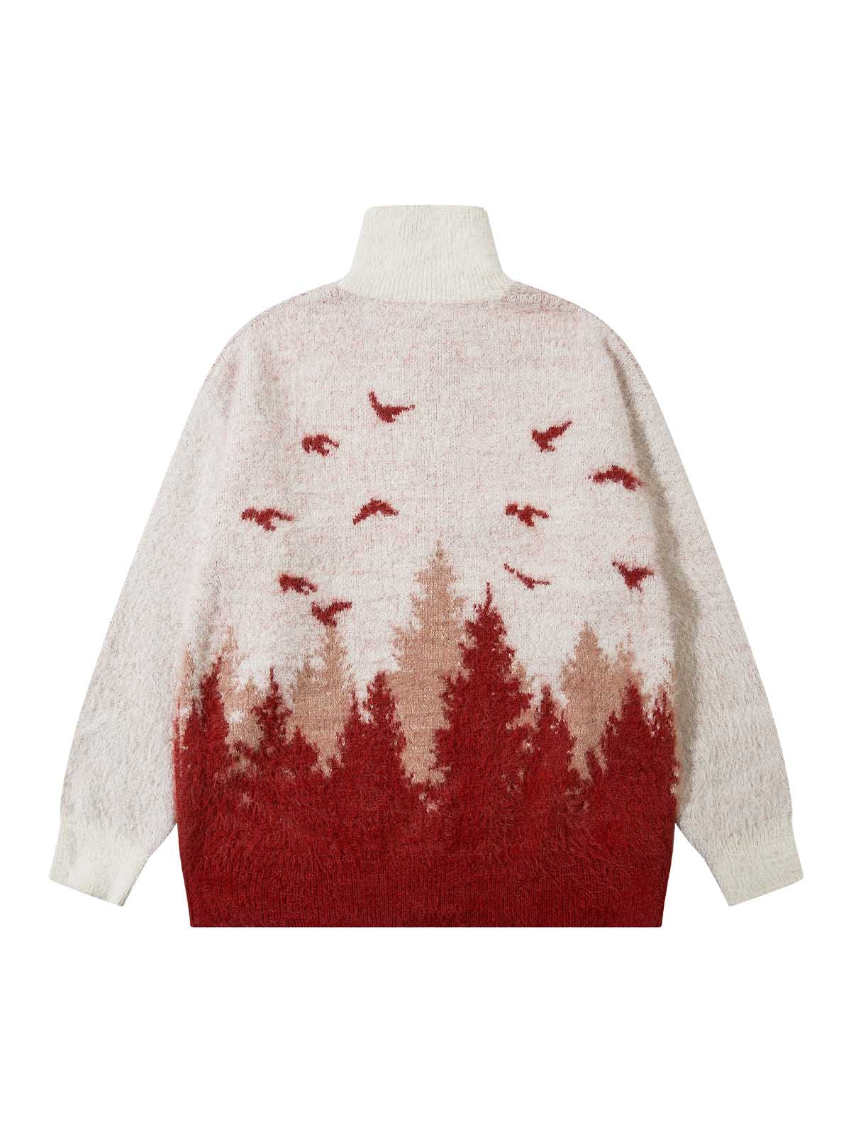 Pull zippé à col montant en fausse fourrure de vison Thesupermade