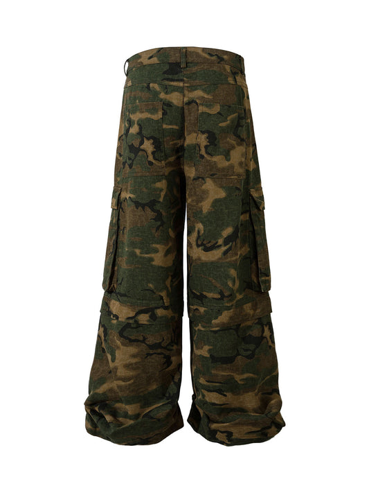 Pantalon cargo multi-poches camouflage urbain Thesupermade - 2369