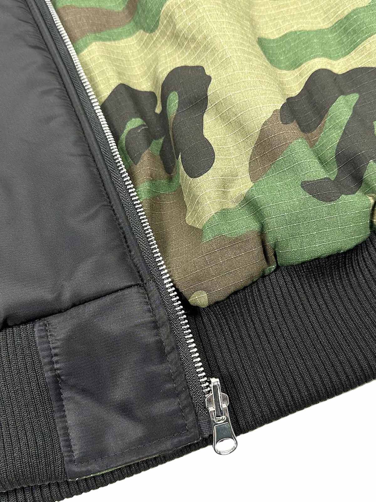 Camouflage Reversible Bomber Jacket