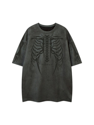 Skeleton Graphic Oversized T-Shirt