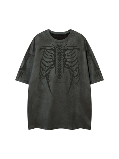 Skeleton Graphic Oversized T-Shirt
