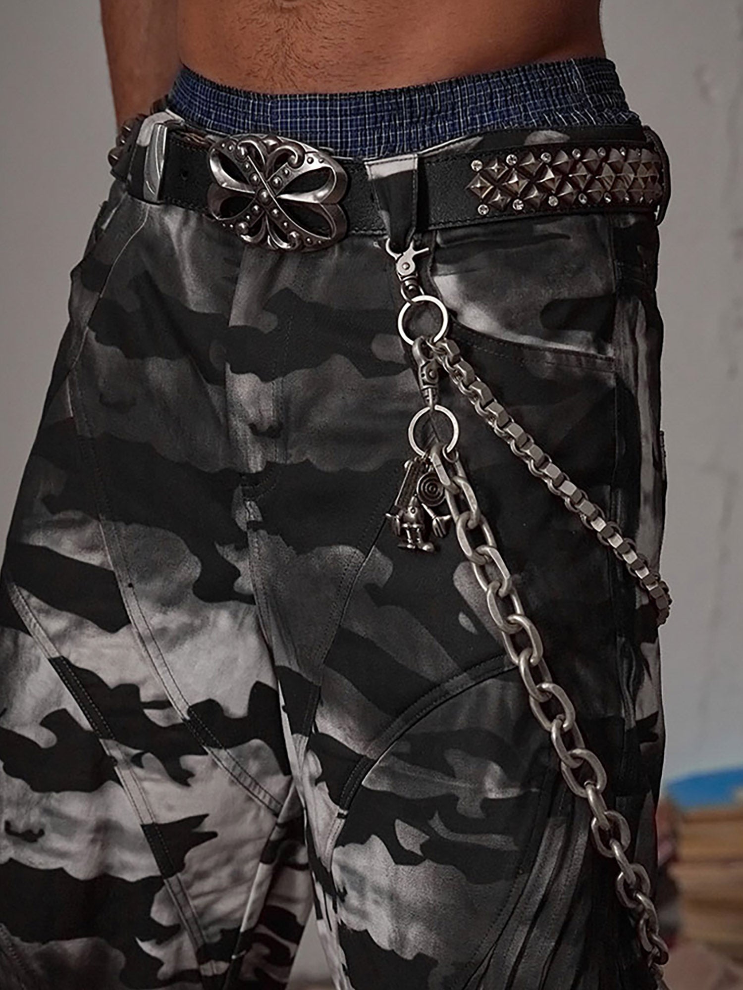 Ceinture rétro punk strass Thesupermade - 2175