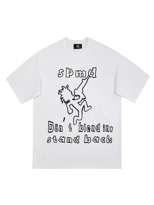 T-shirt graphique original SPMD Cartoon