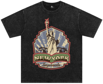Orginal Street Statue of Liberty Independence Day T-shirt