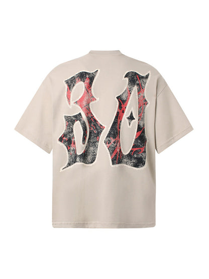 Graphic "BREAK" Print T-Shirt