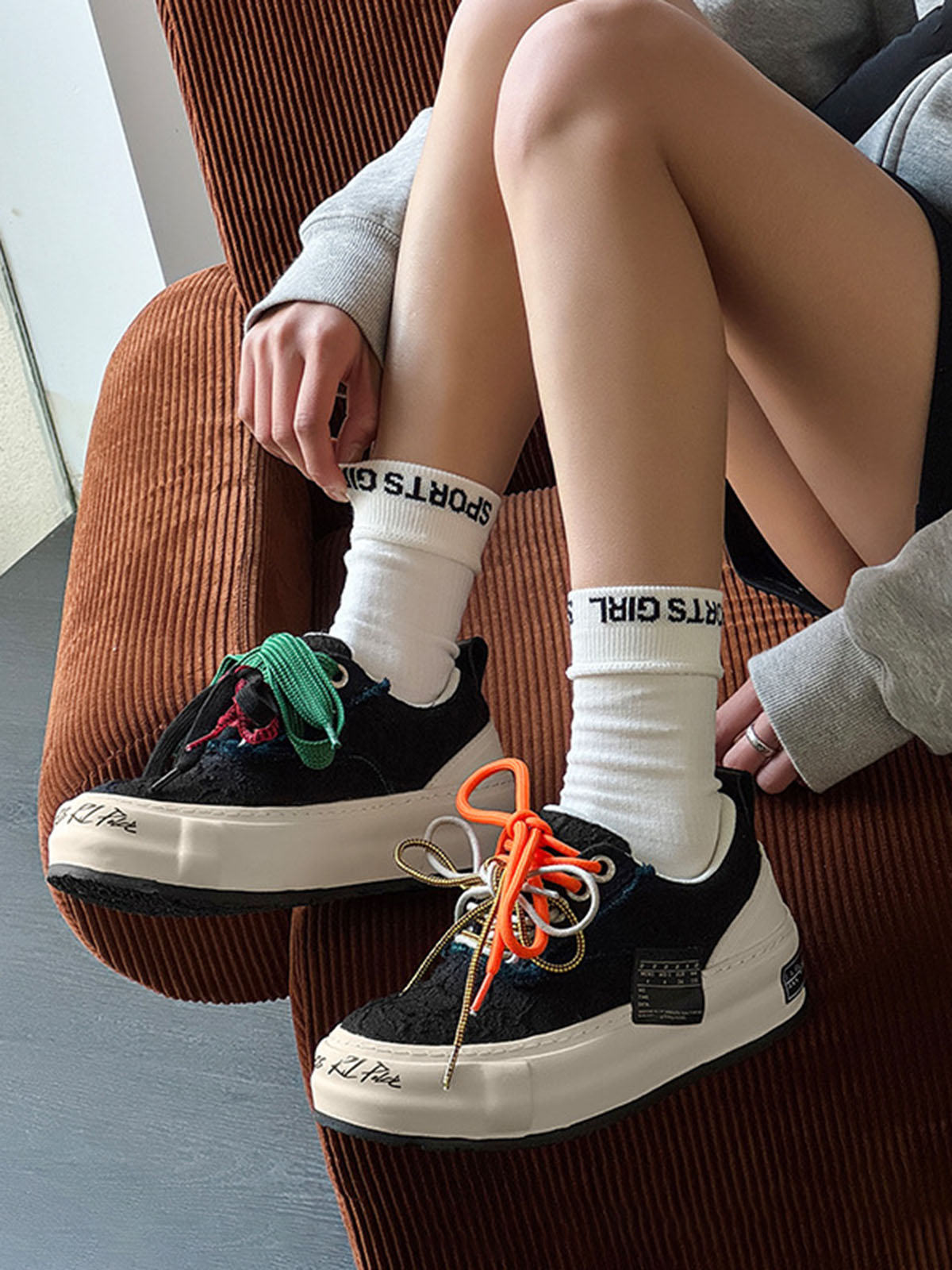Colorful Lace-Up Sneakers