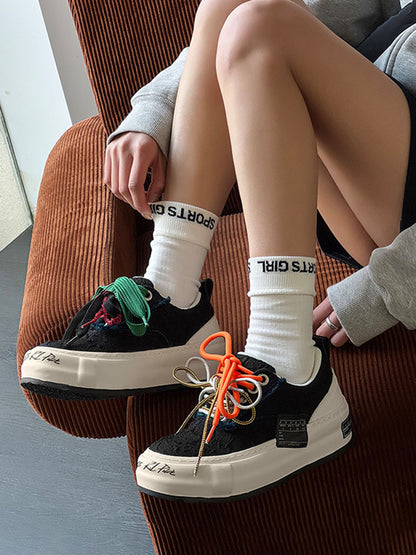 Colorful Lace-Up Sneakers