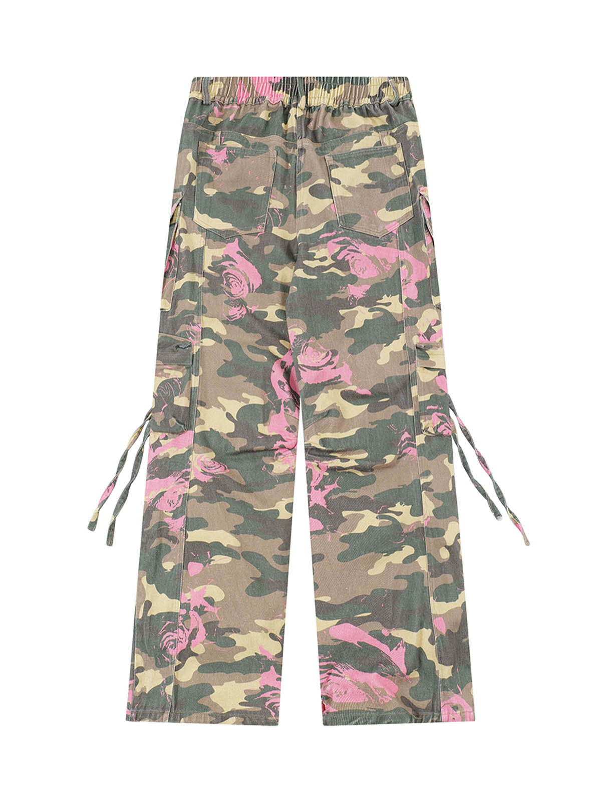 Thesupermade Floral Camouflage Multi Pocket Cargo Pants