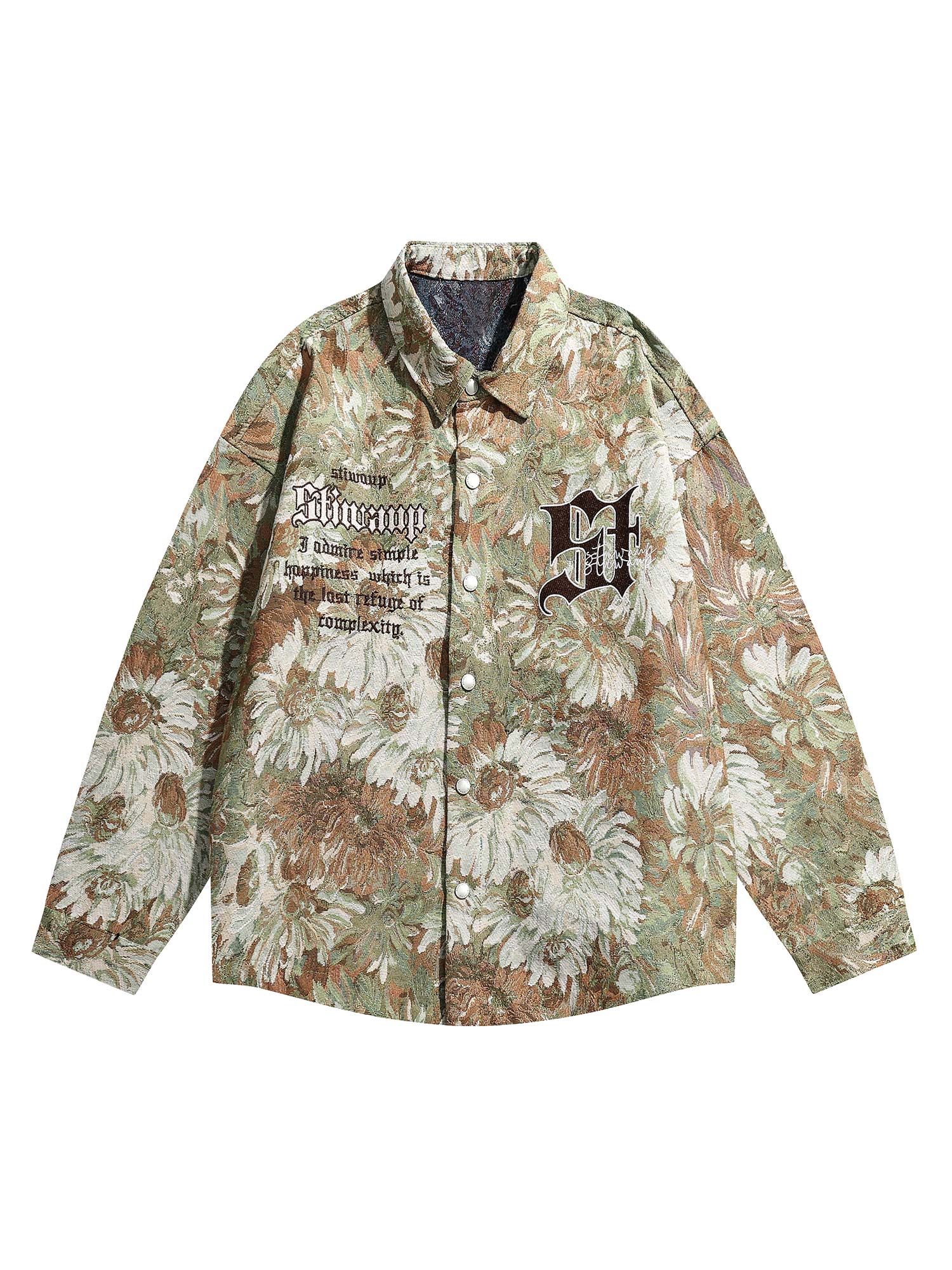 Thesupermade – High Street – Jacquard-Jacke mit Stickmuster 