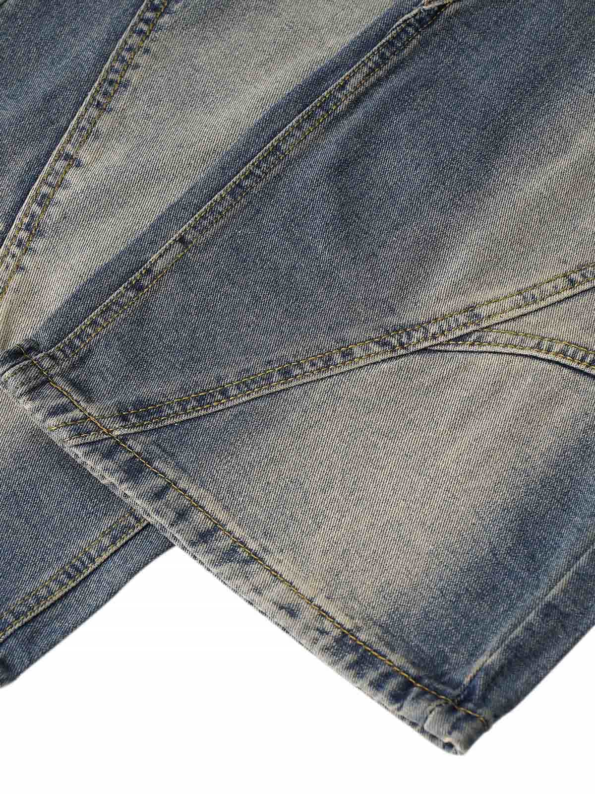 Thesupermade Washed Distressed Baggy Jeans - 2233