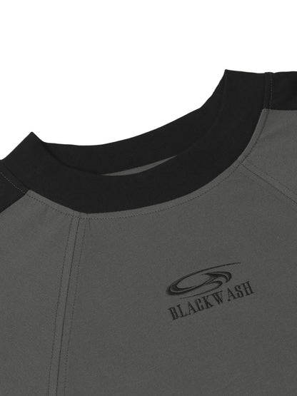Contrast Color Short Sleeve T-Shirt