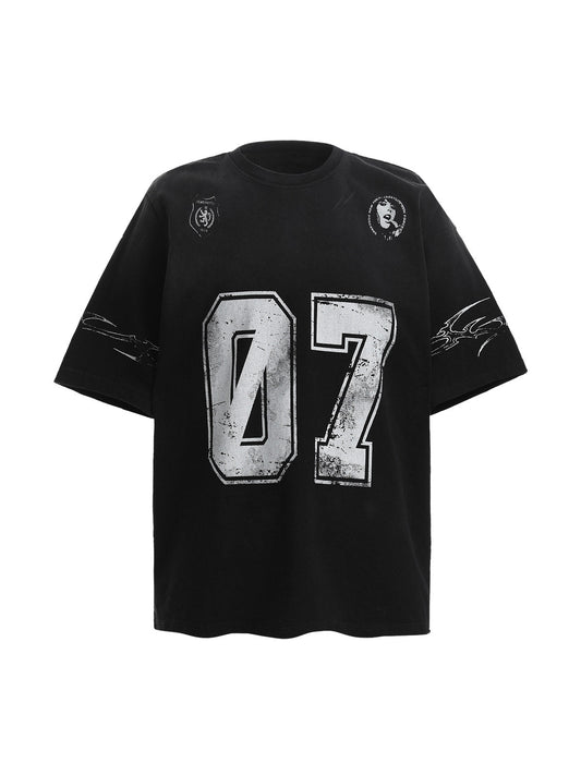 T-shirt en jersey à motif dégradé