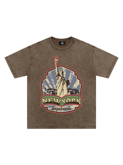 Orginal Street Statue of Liberty Independence Day T-shirt