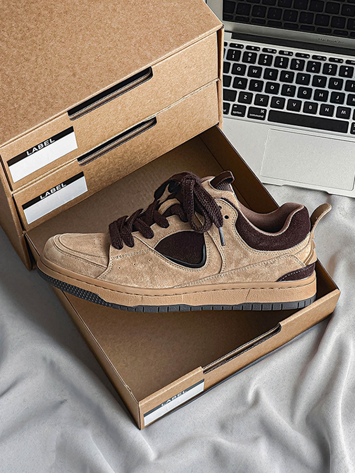 Thesupermade Vintage Skateboard Suede Sneakers