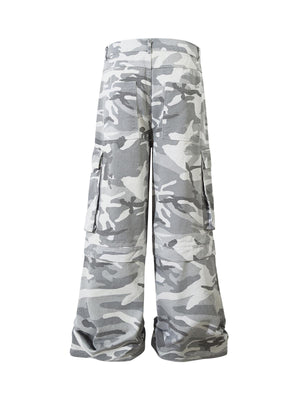 Camouflage-Cargohose mit mehreren Taschen - 2289