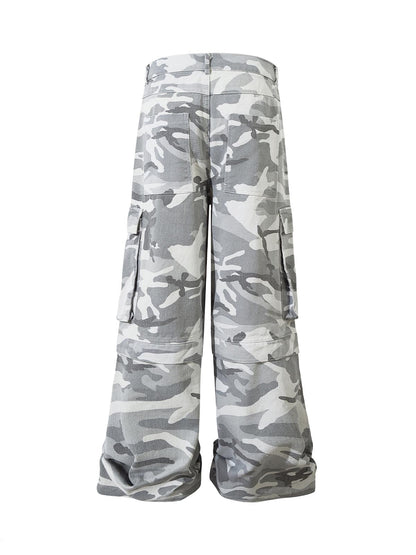 Camouflage-Cargohose mit mehreren Taschen - 2289
