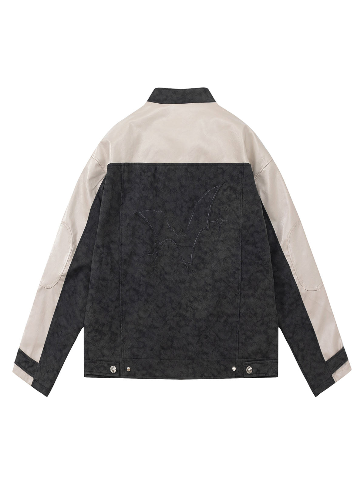 Veste de moto en cuir PU mat