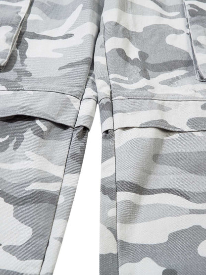 Camouflage-Cargohose mit mehreren Taschen - 2289