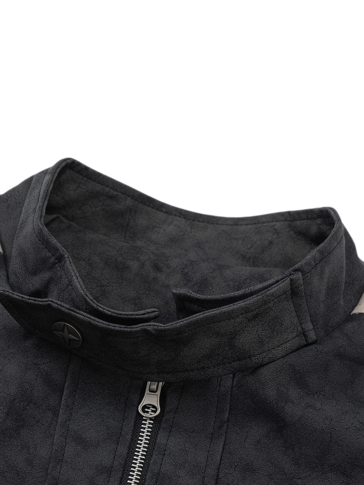 Veste de moto en cuir PU mat