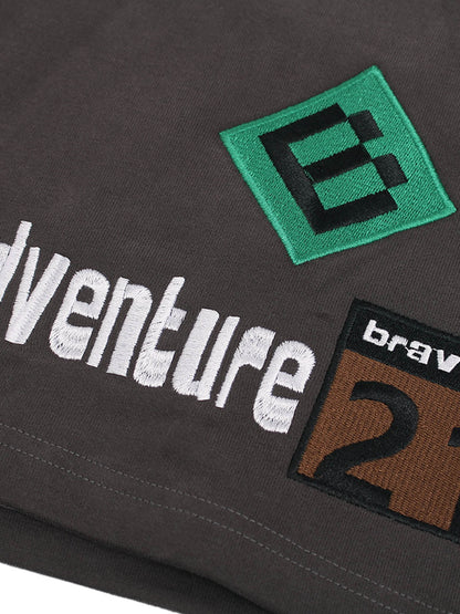 Street Graphic Drawstring Shorts