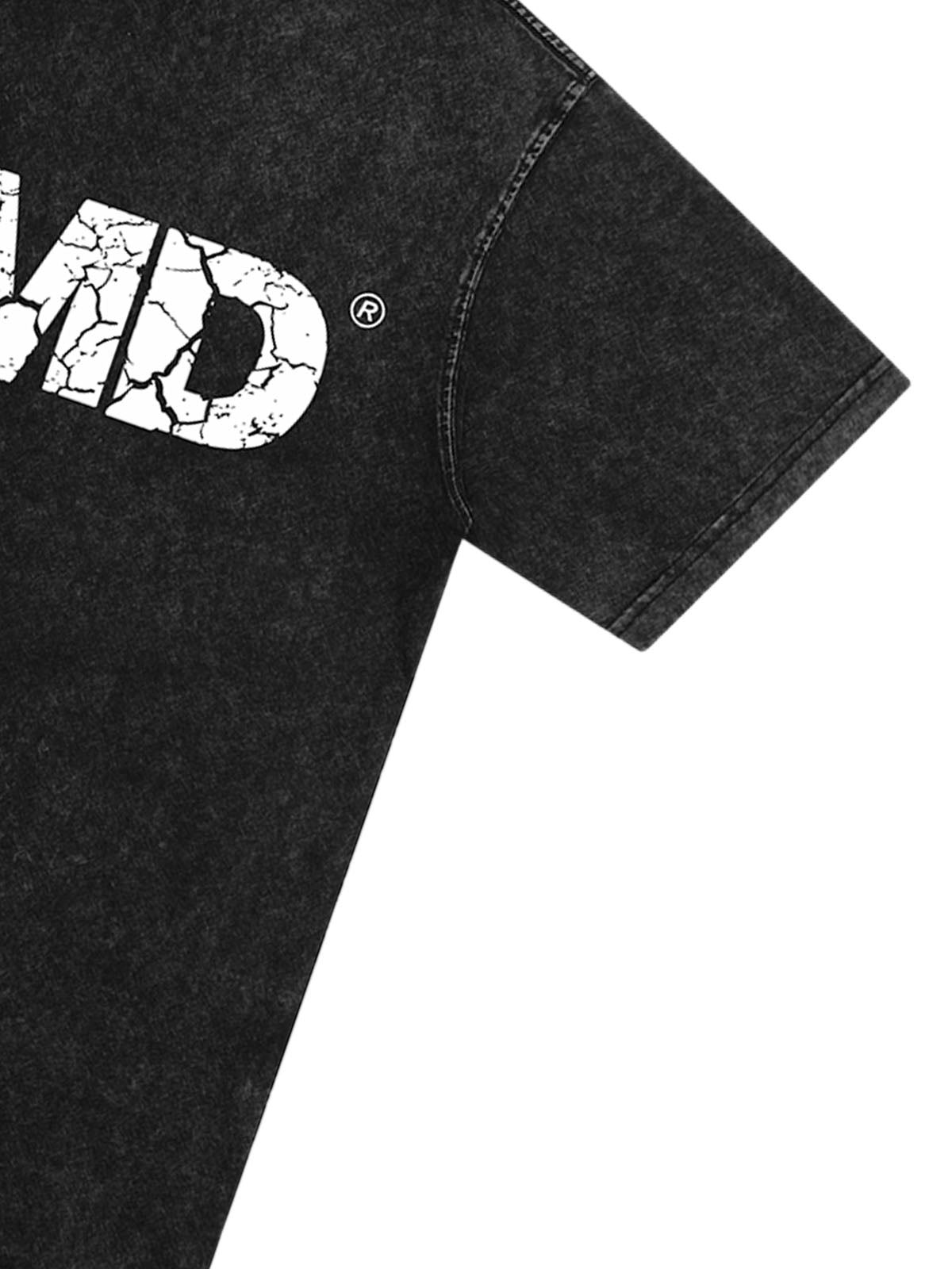 Original Vintage Cracked Letter Graphic T-Shirt