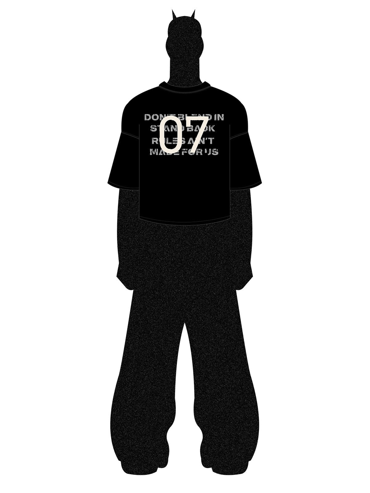 Distressed NO.7 Graphic T-Shirt