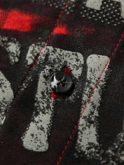 Chemise à carreaux à imprimé Pin de Street Creative