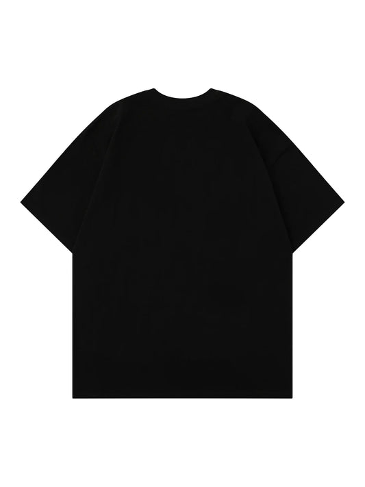 T-shirt imprimé ample et amusant Thesupermade American Fuzzy Fun