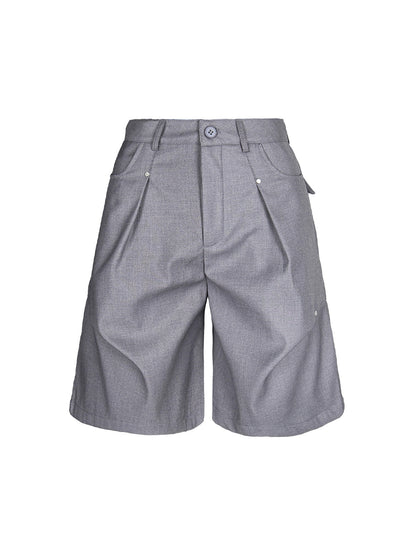 Short plissé à rivets Street Retro