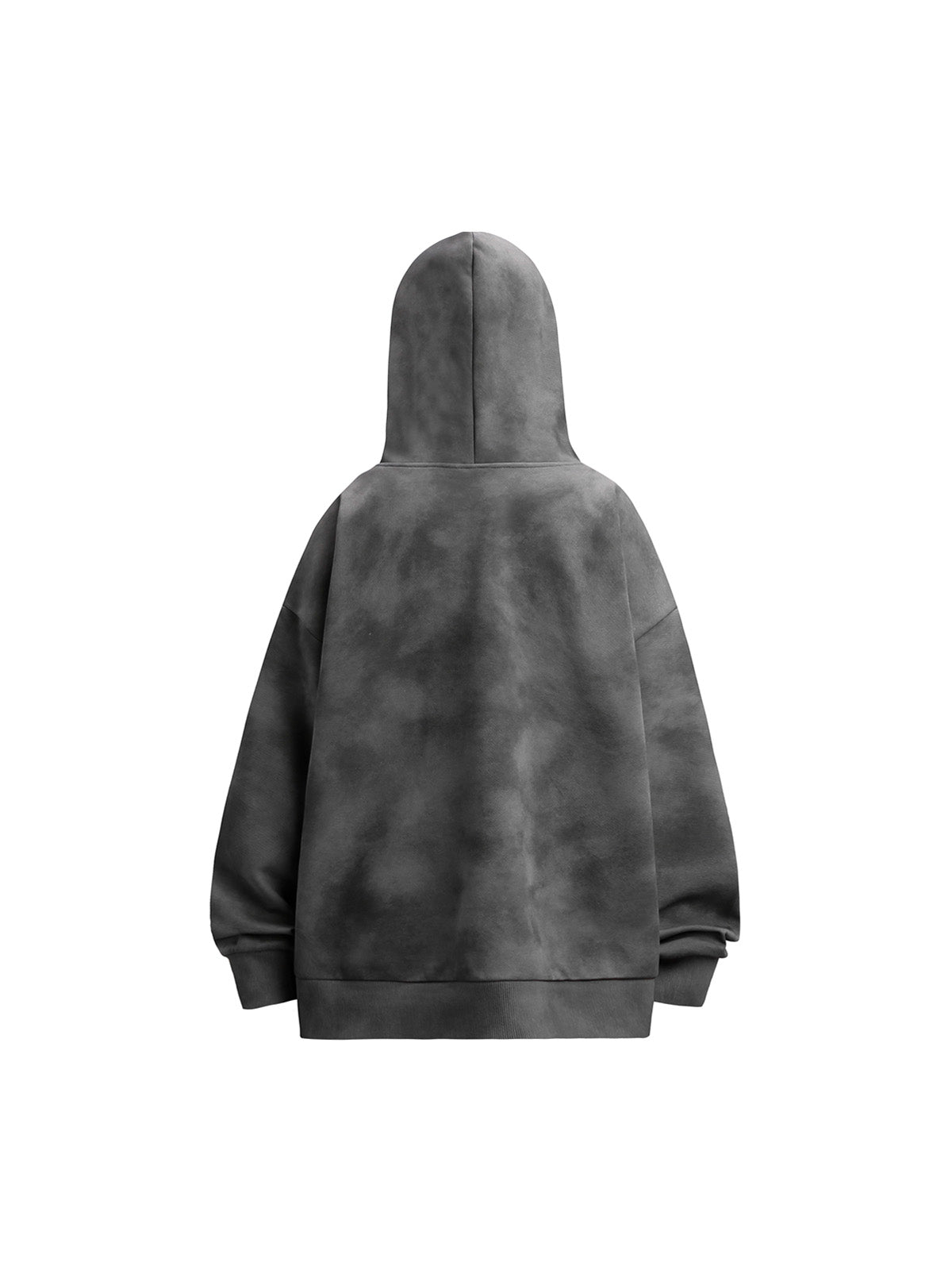 Thesupermade Embroidered Tie-dye Fleece Hoodie