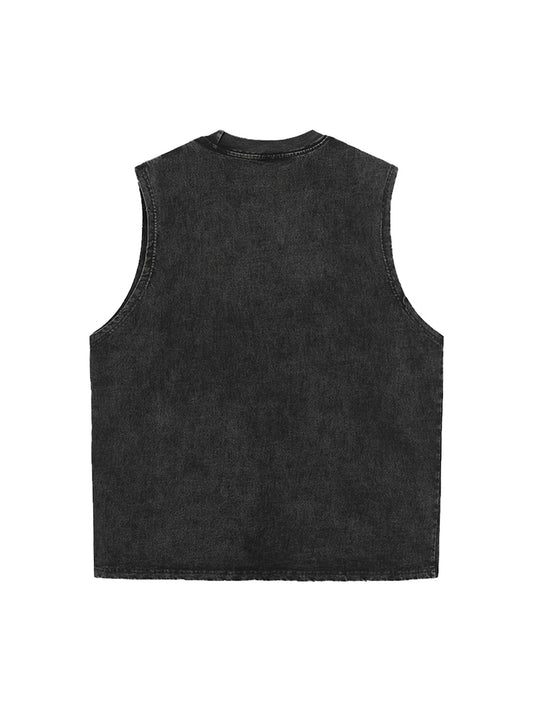 Original Street Statue Of Liberty Print Vest
