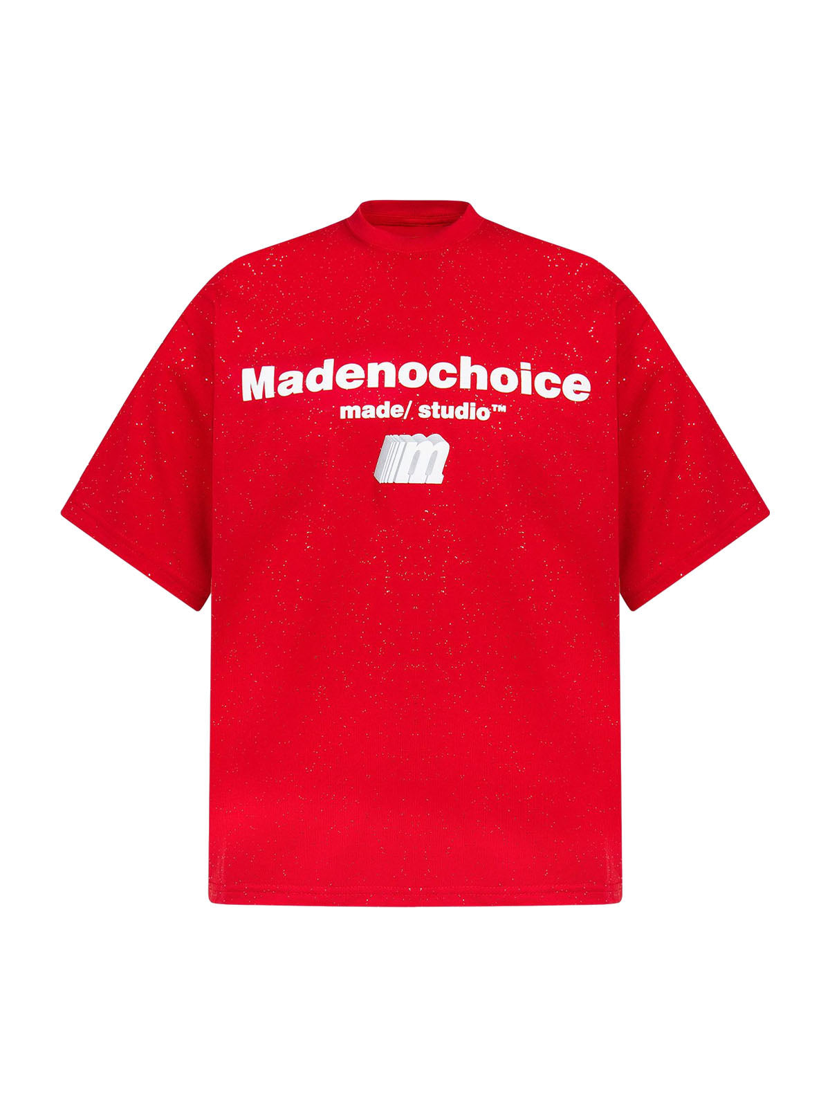 Kurzärmliges T-Shirt mit Retro-Schriftdesign und starkem Sternenhimmel-Print